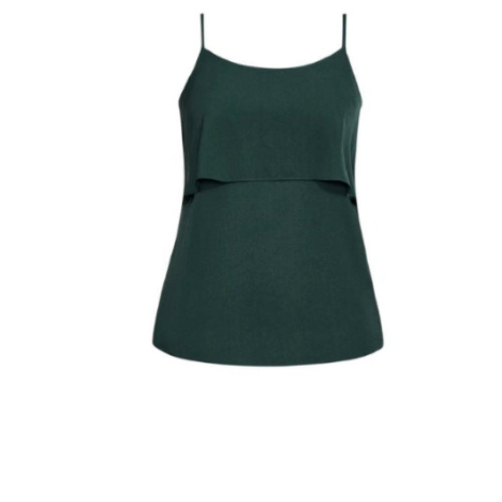 City Chic pullover tiered style cami top - Picture 4 of 9